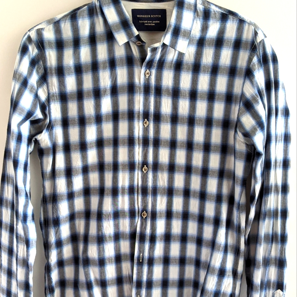 Scotch&Soda button up, Small, blue